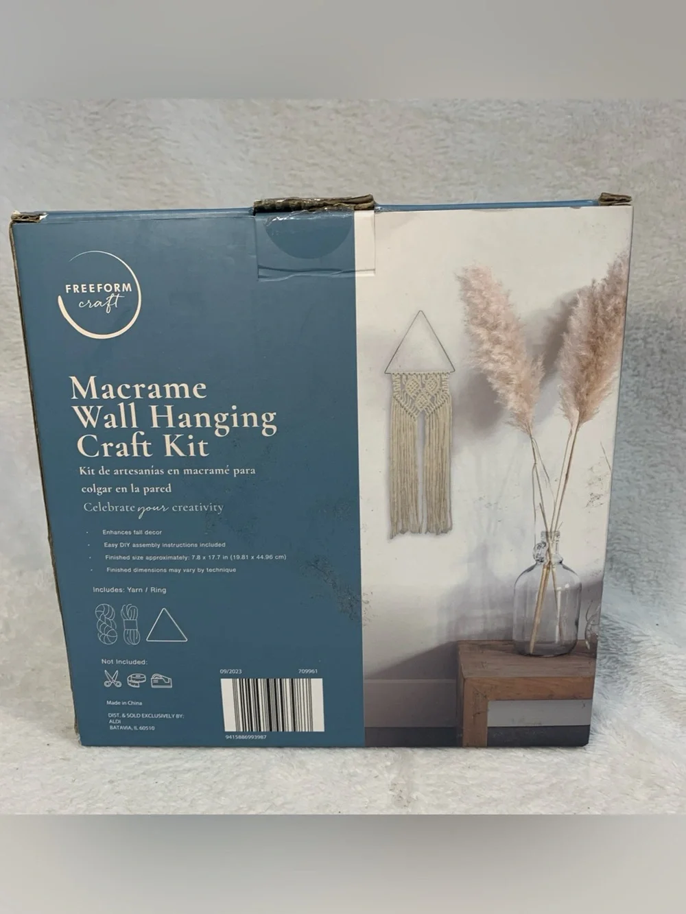 Freeform Craft Macrame Wall Hanging Craft Kit in Natural